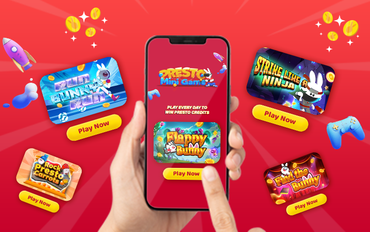 Presto’s Five Mini Games to Win Big Presto Credits