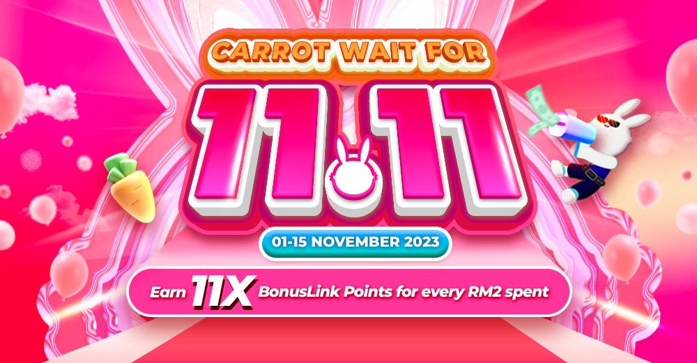 Carrot Wait for 11.11 – Up to 94% OFF!