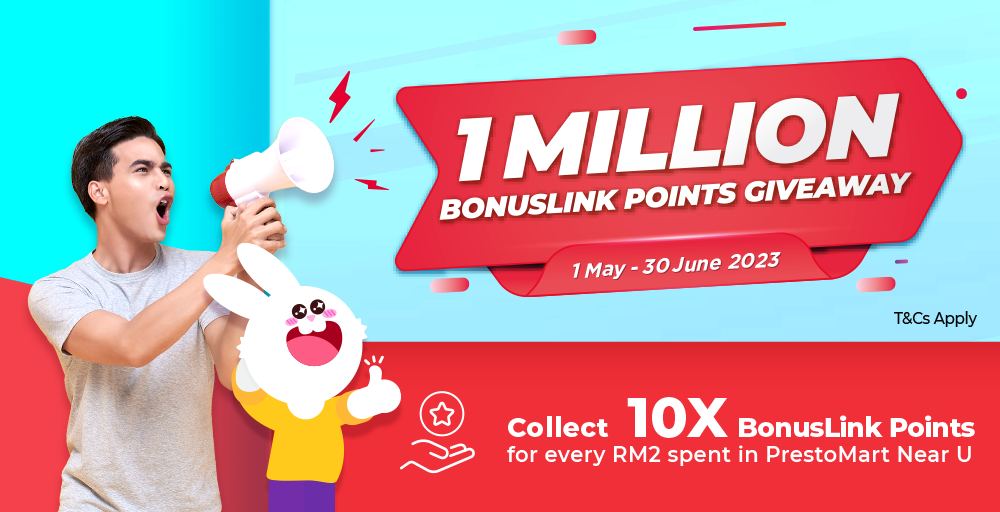 ONE Million BonusLink Points Giveaway at PrestoMart Near U