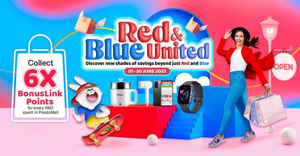 Red & Blue United: Enjoy the Best of Both Worlds on PrestoMall