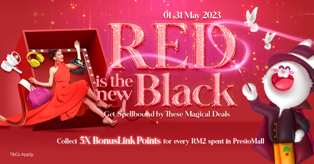 Red is the New Black: Get More Rewards on PrestoMall