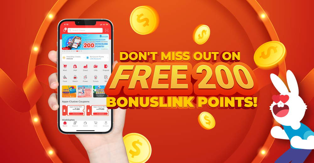 Don’t Miss Out on FREE 200 BonusLink Points!